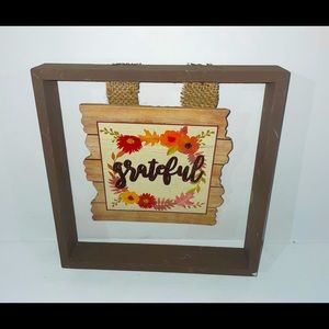 Grateful Farmhouse Fall Sign